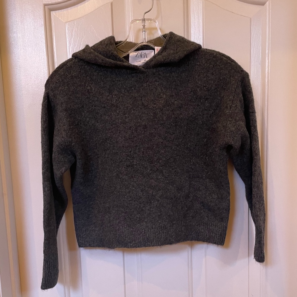 Zara Anthracite Knot Hooded Sweater and Pants 8/9 - Picture 4 of 15